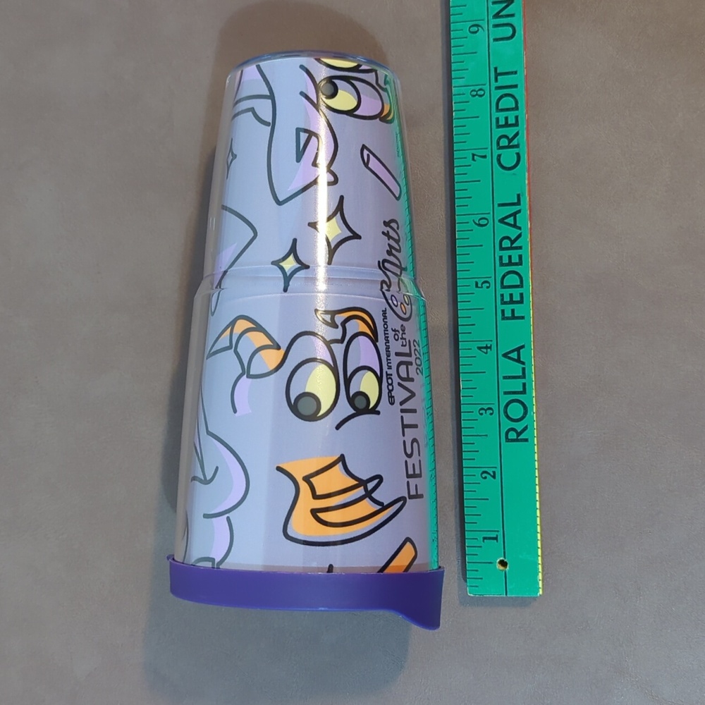 2022 Epcot International Festival Of The Arts Disney Figment 24oz Tervis Tumbler - Picture 9 of 10